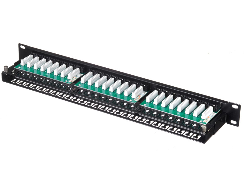 48 port patch panel, UTP, cat. 6, 1U, 19, Krone type