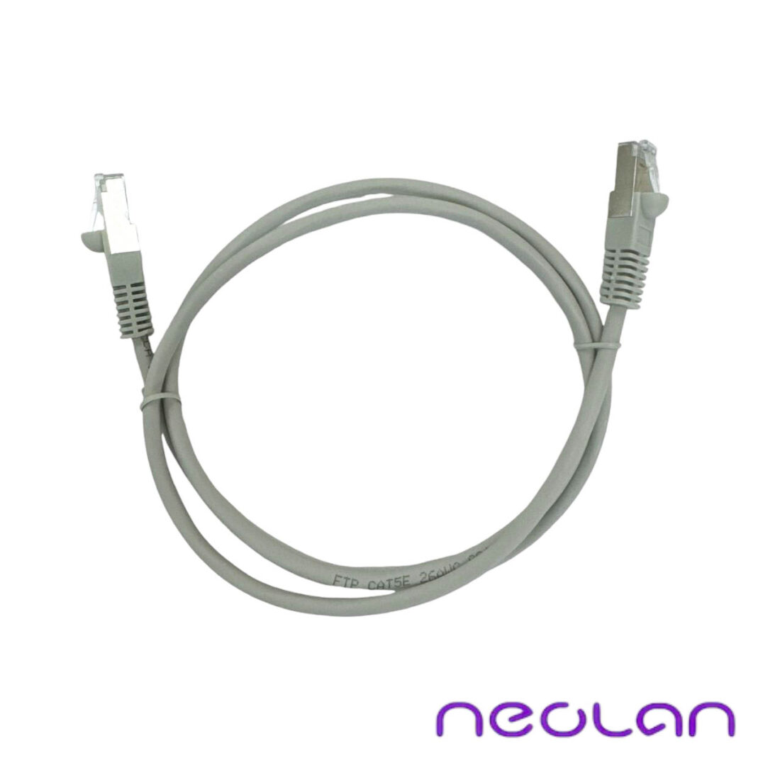 Патчкорд Neolan F/UTP-LSZH-Cat.5e-RJ-45-1m серый