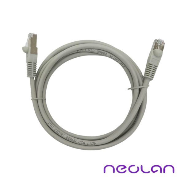 Патчкорд Neolan F/UTP-LSZH-Cat.5e-RJ-45-2m серый