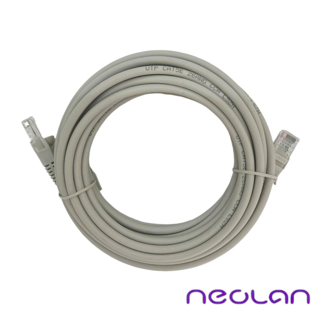 Патчкорд Neolan U/UTP-LSZH-Cat.5e-RJ-45-5m серый