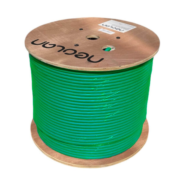 Кабель F/UTP indoor LSLTx нг(А) 4х2х23AWG cat6 CU green (0,57)