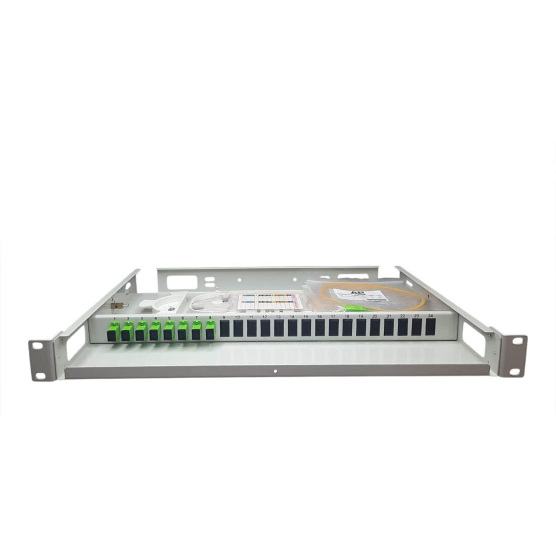 Кросс оптический 1U-FDF-SC/APC-8-8-8