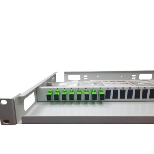 Кросс оптический 1U-FDF-SC/APC-8-8-8