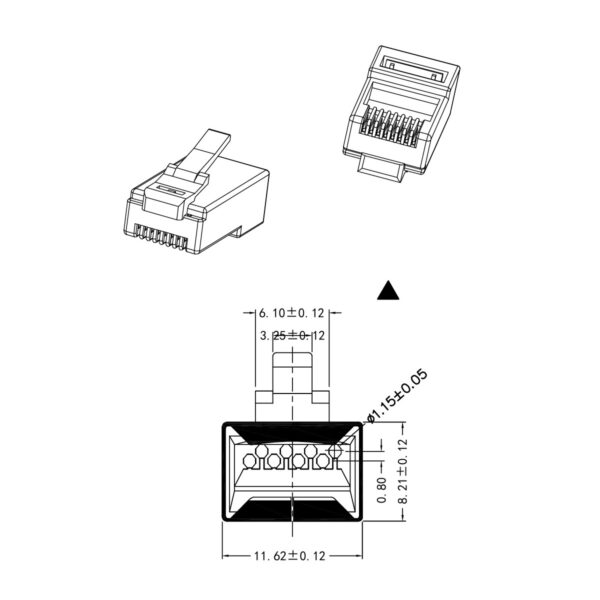 Коннектор Neolan FTP RJ-45 Cat 6