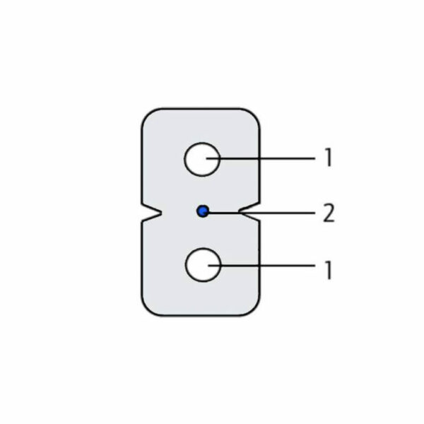 Кабель FTTH-1-G.657.A2-FRP-0,08kN белый