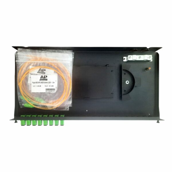 Кросс оптический Neolan Pro 1U-SC/APC-8-8-8 (RAL 9005)