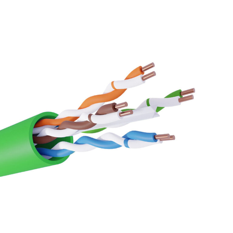 Кабель NEOLAN U/UTPнг-(А) indoor LSLTx 4x2x23AWG cat6 CU (0,57) green