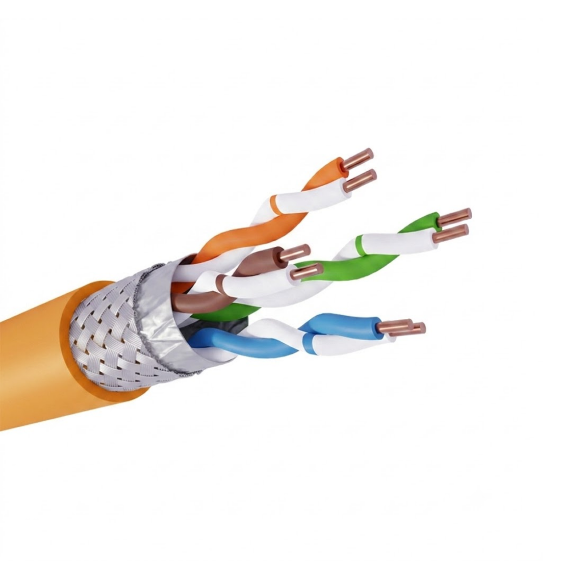 Кабель NEOLAN SF/UTP indoor LSZH 4x2x0,52 cat 5e CU orange