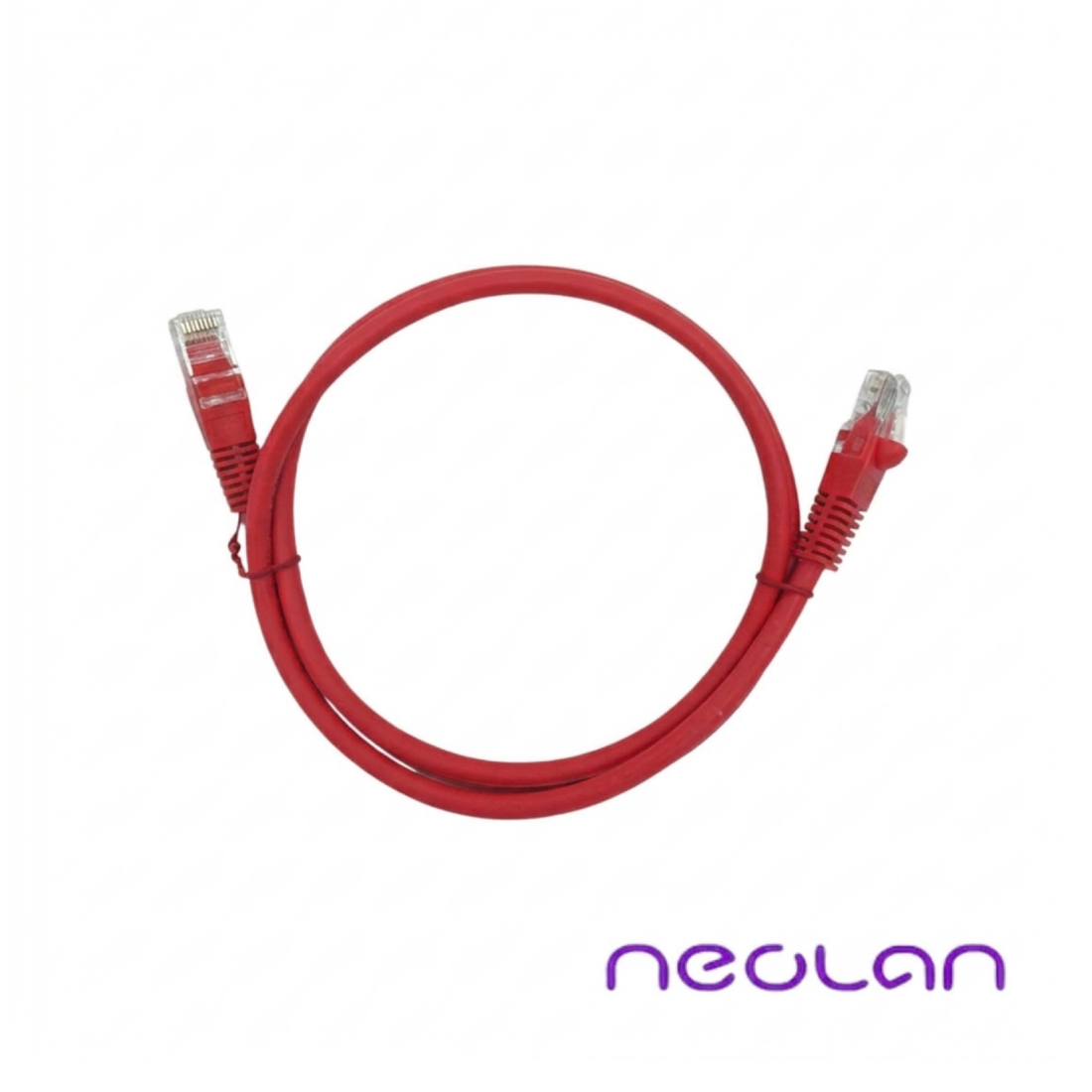 Патчкорд Neolan F/UTP-LSZH-Cat.5e-RJ-45-1м красный