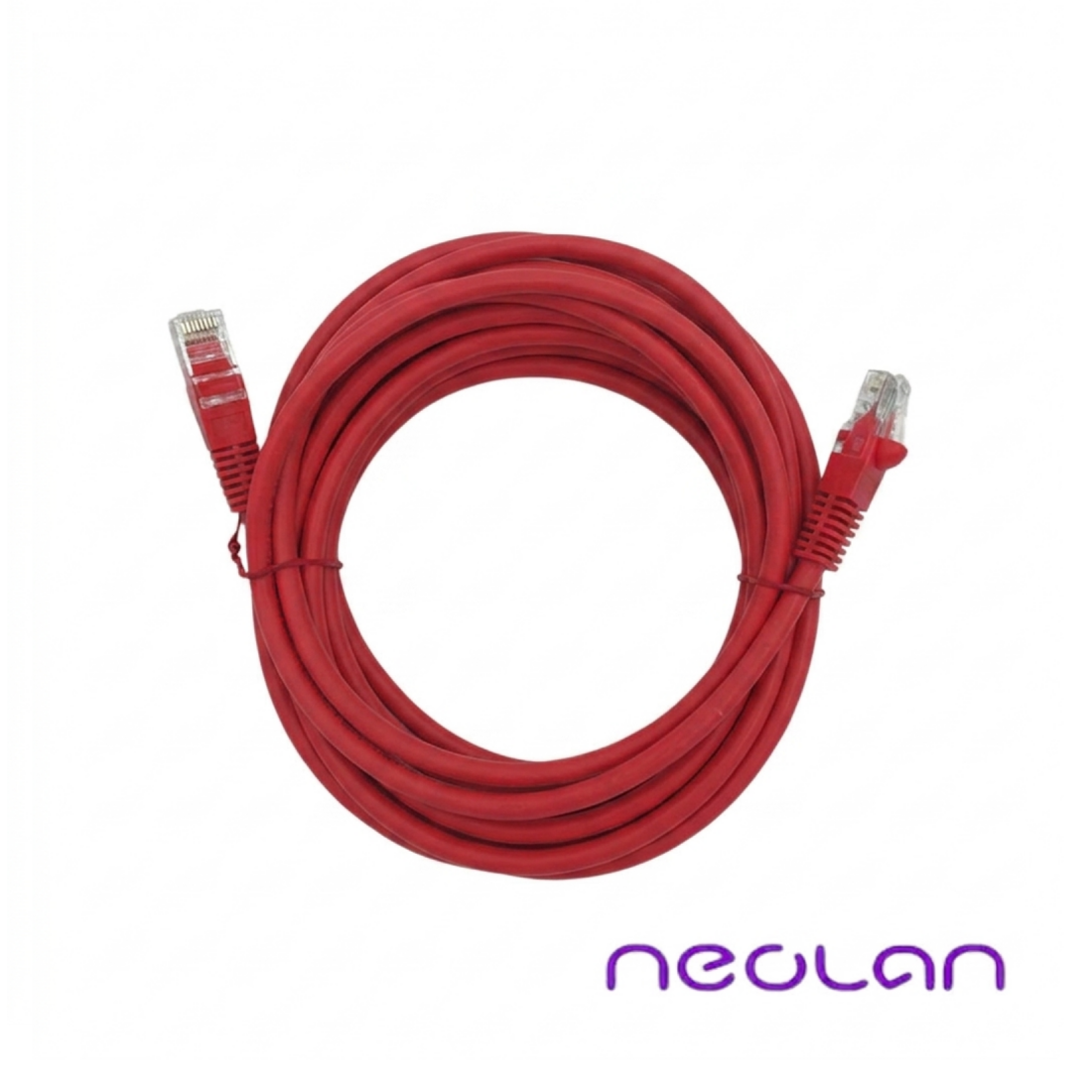 Патчкорд Neolan F/UTP-LSZH-Cat.5e-RJ-45-10м красный